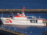 Helgoland im Juli 2022  Rettungskreuzer gesehen vom Oberland : Helgoland, 2022, Nordsee
