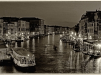 Venedig 47  am Abend von der Rialtobrücke